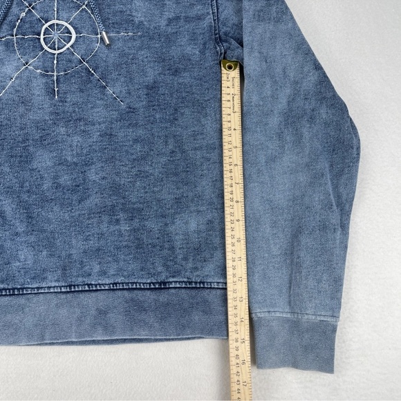 DR.WOO x Nyden Los Angeles Size M Denim Embroidered Compass Pullover Hoodie - Picture 10 of 13